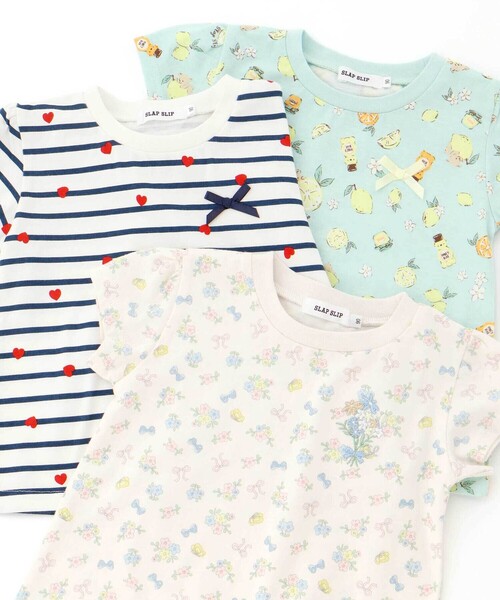 SLAP SLIP（スラップスリップ）の「【スララク/防汚加工/オーガニックコットン】ときめき女の子半袖Tシャツ(80~130cm)（Tシャツ/カットソー・キッズ・ホワイト/ピンク/グリーン/ホワイト系その他/イエロー/オフホワイト/ブルー/ピンク系その他・80ｃｍ/90cm/110cm/100cm/120cm/130cm）」の17枚目の写真