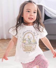 SLAP SLIP（スラップスリップ）の「【スララク 防汚加工 オーガニックコットン】ときめき女の子半袖Tシャツ(80~130cm)（Tシャツ/カットソー）」