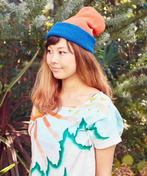 チャイハネ(チャイハネ)の「【チャイハネ】ネージWAYキャップ / ネックウォーマー(ニットキャップ/ビーニー・レディース・オレンジ/パープル/マスタード/グレー/ピンク・FREE)」の14枚目の写真