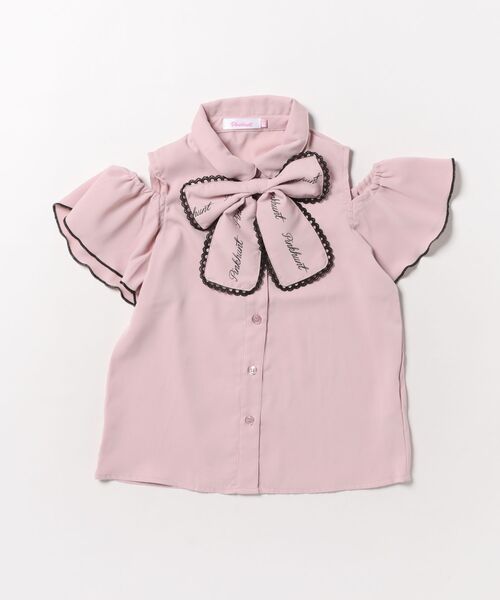 PINKHUNT(ピンクハント)の「PINKHUNT ビッグリボン付き肩あきシャツ 1507K(シャツ/ブラウス・キッズ・ベビーピンク/スカイブルー系1/ホワイト・120cm/130cm/140cm/150cm/160cm)」の18枚目の写真