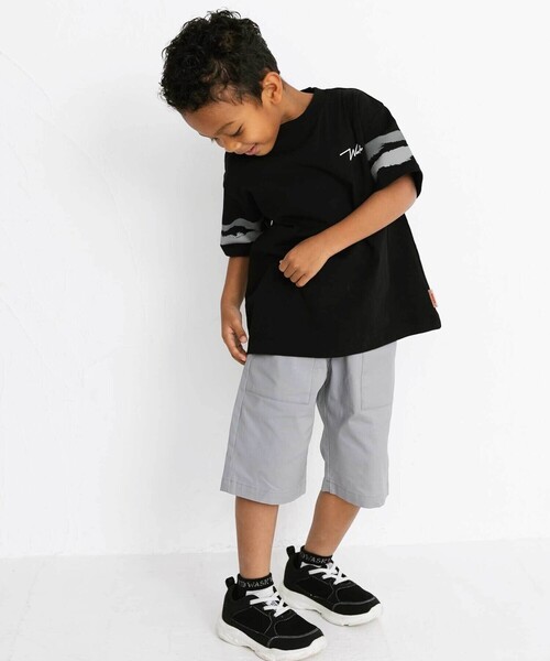 WASK（ワスク）の「【日本製】6分丈 アウトポケット ストレッチコードレーンパンツ(90~160cm)（その他パンツ・キッズ・グリーン/グレー・150cm/140cm/130cm/160cm）」の6枚目の写真