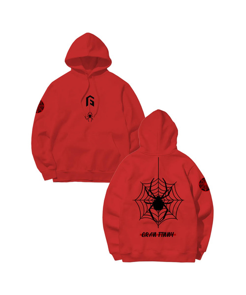 GRANFINNY(グランフィニ)の「スパイダー フード GFHT202(パーカー・レディース・ブラック/レッド/ホワイト・MEDIUM/LARGE/X-LARGE/XX-LARGE)」の3枚目の写真