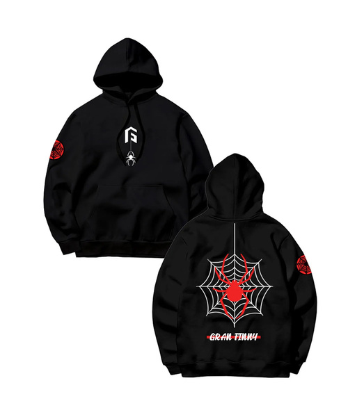 GRANFINNY(グランフィニ)の「スパイダー フード GFHT202(パーカー・レディース・ブラック/レッド/ホワイト・MEDIUM/LARGE/X-LARGE/XX-LARGE)」の1枚目の写真