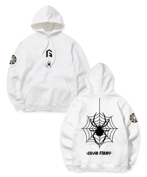 GRANFINNY(グランフィニ)の「スパイダー フード GFHT202(パーカー・レディース・ブラック/レッド/ホワイト・MEDIUM/LARGE/X-LARGE/XX-LARGE)」の4枚目の写真