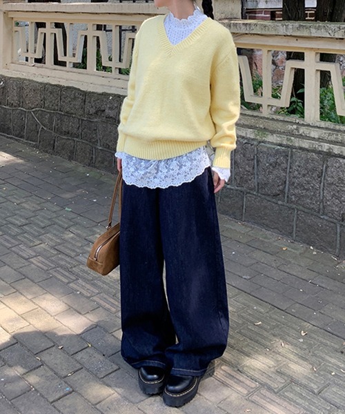 by LEGNA(バイレグナ)の「レースきれいめカットソー(Tシャツ/カットソー・レディース・ホワイト・LARGE/MEDIUM)」の9枚目の写真