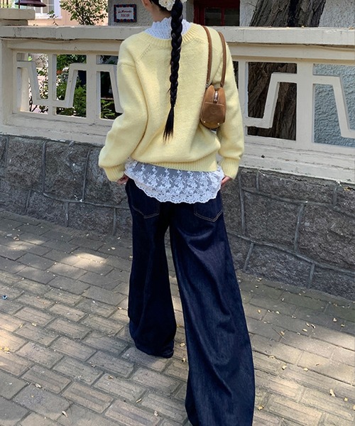 by LEGNA(バイレグナ)の「レースきれいめカットソー(Tシャツ/カットソー・レディース・ホワイト・LARGE/MEDIUM)」の10枚目の写真