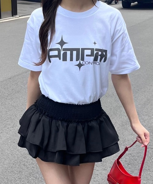 etta(エタ)の「英字グラフィックプリント半袖Tシャツ(Tシャツ/カットソー・レディース・ホワイト・MEDIUM/LARGE)」の1枚目の写真