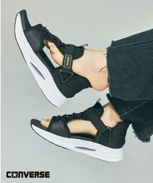 CONVERSE コンバース CAVESTAR SLIT SLIDE SANDAL PA ケイブスター スリットスライド サンダル PA 33600340 ABC-MART限定 *BLACK/GOLD