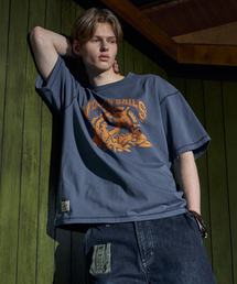 スウェッカー 3592 アンカー オーバーサイズ ダークブルー 半袖Tシャツ