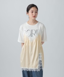 LEPSIM | キャミドッキングプリントプルオーバー　668383(Tシャツ/カットソー)