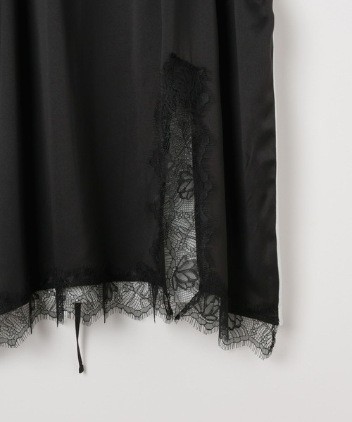 LEPSIM（レプシィム）の「キャミドッキングプリントプルオーバー　668383（Tシャツ/カットソー・レディース・チャコールグレー/ホワイト×ブラック/アイボリー・FREE）」の7枚目の写真