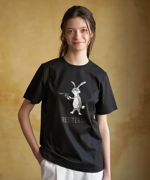 DRESSTERIOR(ドレステリア)の「【接触冷感/抗菌防臭/消臭】アイスクリアコットン ピストルラビットT(Tシャツ/カットソー・レディース・ホワイト/グリーン/ブラック・34/36/38)」の18枚目の写真