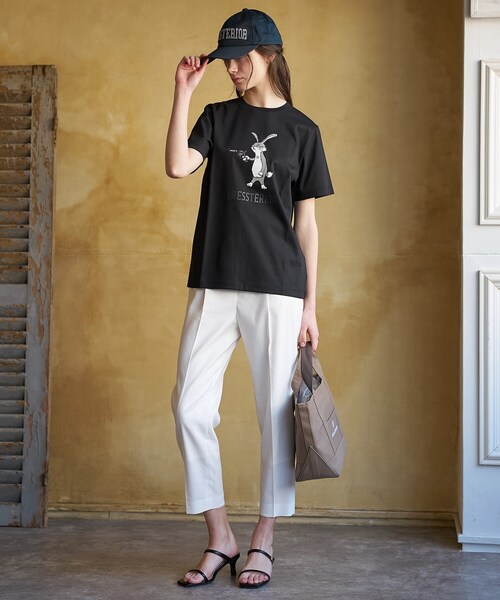 DRESSTERIOR(ドレステリア)の「【接触冷感/抗菌防臭/消臭】アイスクリアコットン ピストルラビットT(Tシャツ/カットソー・レディース・ホワイト/グリーン/ブラック・34/36/38)」の19枚目の写真