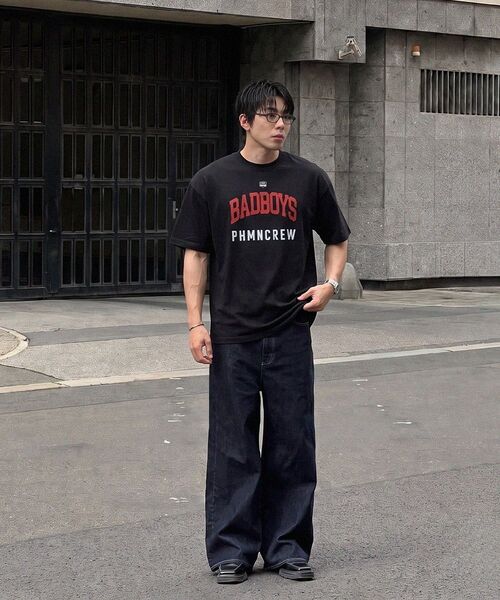 PHERMENON(フェルメノン)の「オーバーサイズバッドボーイ半袖Tシャツ - アイボリー(Tシャツ/カットソー・メンズ・アイボリー・1/2)」の18枚目の写真