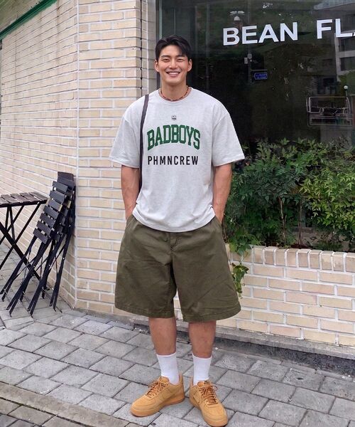 PHERMENON(フェルメノン)の「オーバーサイズバッドボーイ半袖Tシャツ - アイボリー(Tシャツ/カットソー・メンズ・アイボリー・1/2)」の17枚目の写真