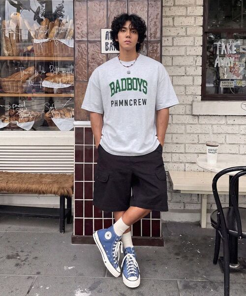 PHERMENON(フェルメノン)の「オーバーサイズバッドボーイ半袖Tシャツ - アイボリー(Tシャツ/カットソー・メンズ・アイボリー・1/2)」の16枚目の写真