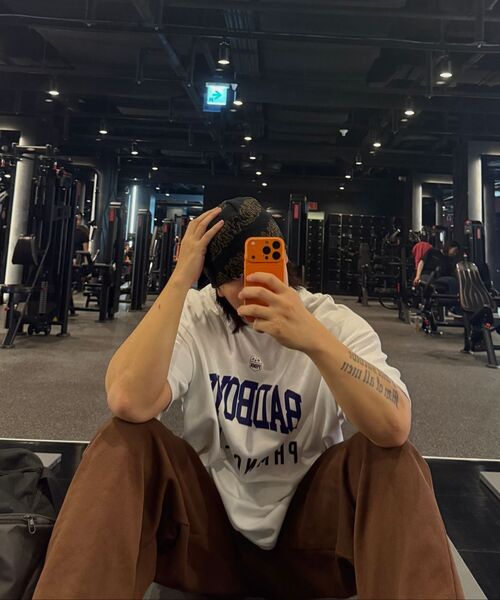 PHERMENON(フェルメノン)の「オーバーサイズバッドボーイ半袖Tシャツ - アイボリー(Tシャツ/カットソー・メンズ・アイボリー・1/2)」の12枚目の写真