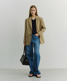 DUNST（ダンスト）の「90S WIDE LEG NEW JEANS_UDPA6A210_MID BLUE（デニムパンツ）」