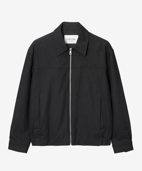 MINDBRIDGE（マインドブリッジ）の「[COUTURE]デニムライクジップアップ半ブルゾン（ブルゾン・メンズ・ブラック・95/100/105/110）」の3枚目の写真