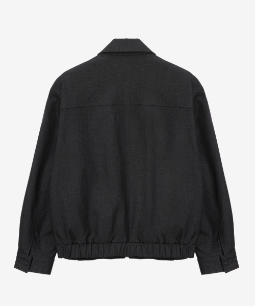 MINDBRIDGE（マインドブリッジ）の「[COUTURE]デニムライクジップアップ半ブルゾン（ブルゾン・メンズ・ブラック・95/100/105/110）」の4枚目の写真