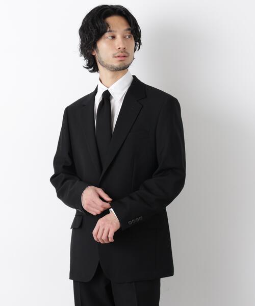 NANO universe（ナノユニバース）の「｢Damerino Formal｣ ブラックフォーマルオールシーズンジャケット(セットアップ可)（スーツジャケット・メンズ・ブラック・XL/M/S/L）」の2枚目の写真