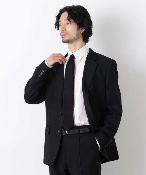 NANO universe（ナノユニバース）の「｢Damerino Formal｣ ブラックフォーマルオールシーズンジャケット(セットアップ可)（スーツジャケット・メンズ・ブラック・XL/M/S/L）」の3枚目の写真