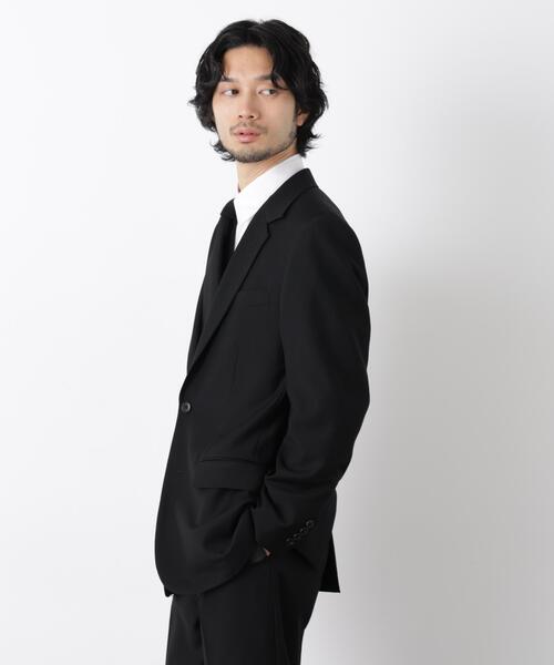NANO universe（ナノユニバース）の「｢Damerino Formal｣ ブラックフォーマルオールシーズンジャケット(セットアップ可)（スーツジャケット・メンズ・ブラック・XL/M/S/L）」の4枚目の写真