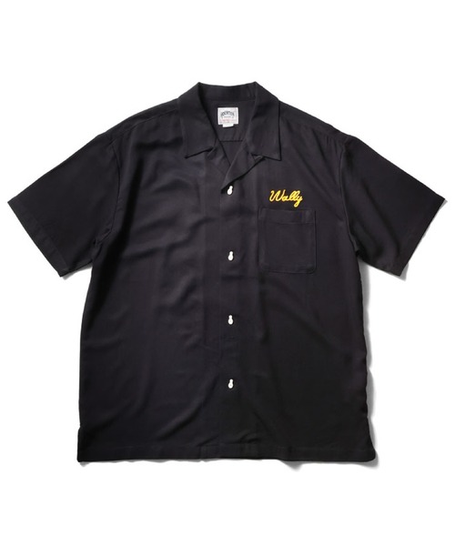 HOUSTON(ヒューストン)の「HOUSTON ボーリングシャツ(BAR)(シャツ/ブラウス・メンズ・ターコイズブルー/ブラック/オフホワイト・XX-LARGE/MEDIUM/LARGE/X-LARGE)」の2枚目の写真