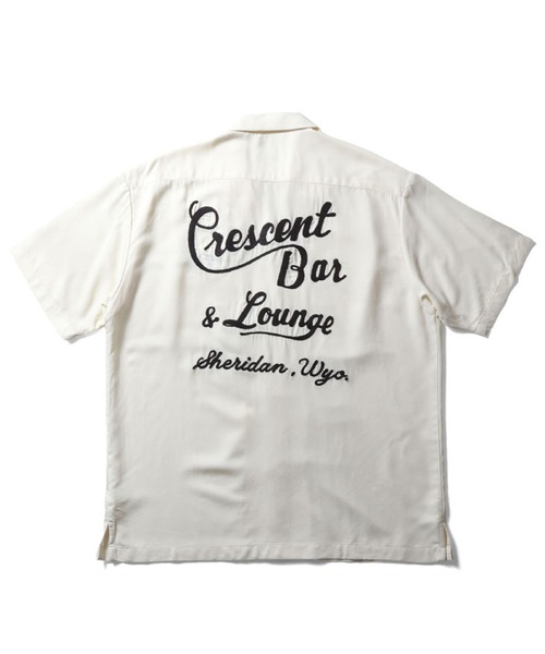 HOUSTON(ヒューストン)の「HOUSTON ボーリングシャツ(BAR)(シャツ/ブラウス・メンズ・ターコイズブルー/ブラック/オフホワイト・XX-LARGE/MEDIUM/LARGE/X-LARGE)」の4枚目の写真