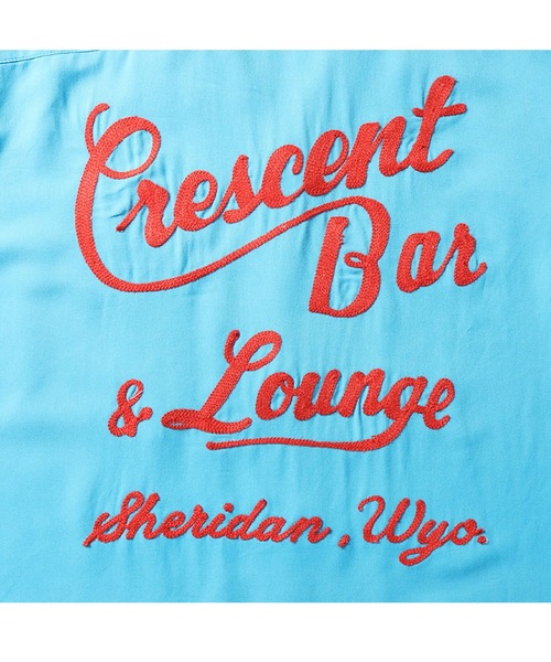 HOUSTON(ヒューストン)の「HOUSTON ボーリングシャツ(BAR)(シャツ/ブラウス・メンズ・ターコイズブルー/ブラック/オフホワイト・XX-LARGE/MEDIUM/LARGE/X-LARGE)」の7枚目の写真