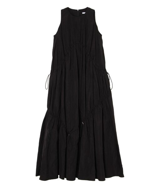 UN3D.(アンスリード)の「DRAWSTRING A-LINE OP(ワンピース・レディース・ブラック/ターコイズブルー/グレー・38/36)」の2枚目の写真