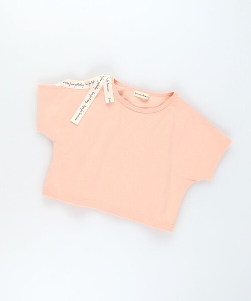 BRANSHES(ブランシェス)の「ロゴテープリボン肩あきTシャツ(Tシャツ/カットソー・キッズ・その他/ラベンダー/オレンジ・90/100/130/110/120/150/140)」の15枚目の写真