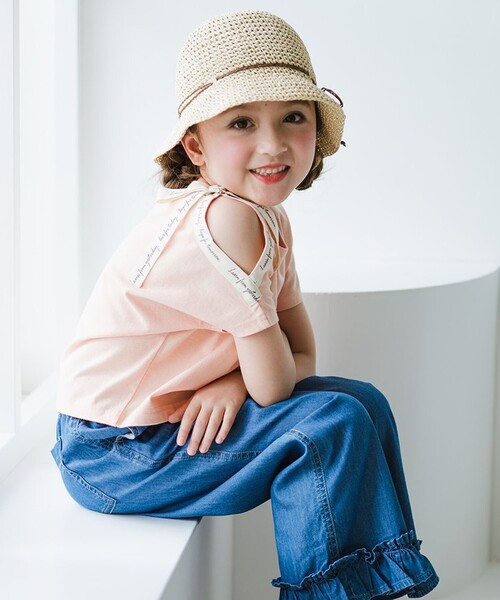BRANSHES(ブランシェス)の「ロゴテープリボン肩あきTシャツ(Tシャツ/カットソー・キッズ・その他/ラベンダー/オレンジ・90/100/130/110/120/150/140)」の20枚目の写真