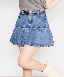 shrita（シュリータ）の「【shrita】プリーツデニムミニスカート（デニムスカート）」