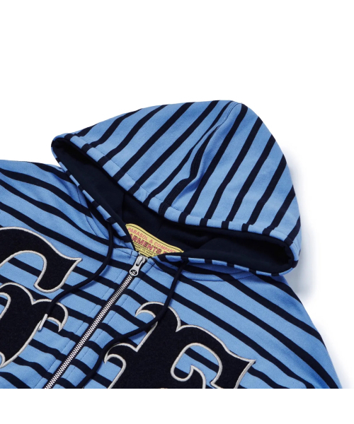 GARMENTS FAB（ガーメンツファブ）の「Big Patch Stripe Hoodie Zip Up (BLUE)（パーカー・レディース・その他・MEDIUM/LARGE）」の11枚目の写真