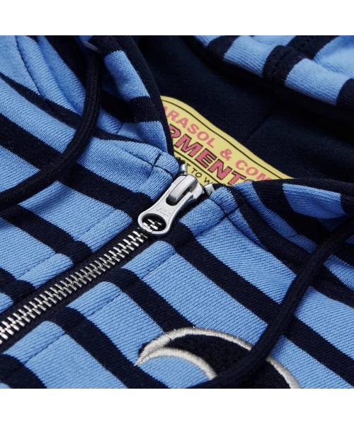 GARMENTS FAB（ガーメンツファブ）の「Big Patch Stripe Hoodie Zip Up (BLUE)（パーカー・レディース・その他・MEDIUM/LARGE）」の8枚目の写真