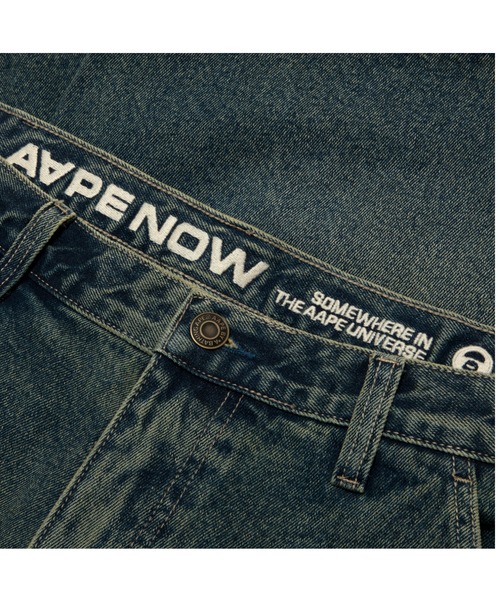AAPE BY A BATHING APE(エーエイプバイアベイシングエイプ)の「AAPE NOW DENIM WORK SHORTS(デニムパンツ・メンズ・ブルー・X-LARGE/MEDIUM/LARGE/SMALL)」の3枚目の写真
