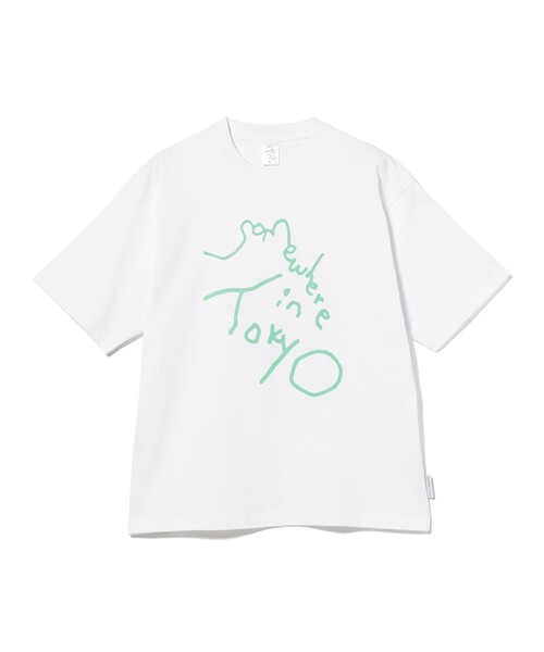 TOKYO CULTUART by BEAMS(トウキョウカルチャートバイビームス)の「Somewhere in Tokyo / Logo Tee Designed by Tomoo Gokita(Tシャツ/カットソー・レディース・ホワイト/ブラック/ホワイト系その他2/ブラック系その他4・MEDIUM/LARGE/X-LARGE)」の1枚目の写真