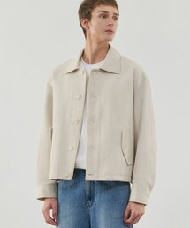 DRAW FIT（ドローフィット）の「コットンツイルストリングジャケット[クリーム]（ブルゾン）」