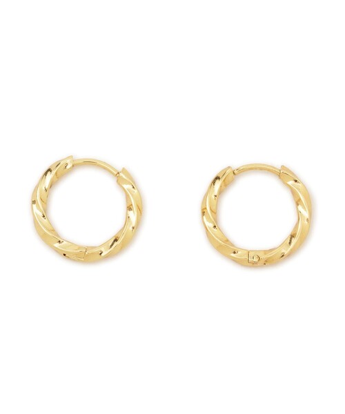 ROPE' PICNIC（ロペピクニック）の「ステンレスカット入りフープピアス（ピアス（両耳用）・レディース・シルバー/ゴールド・FREE）」の4枚目の写真