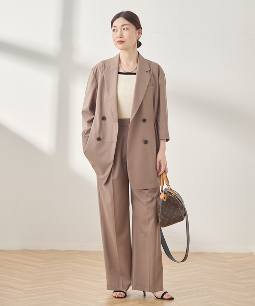 journal standard L'essage(ジャーナルスタンダードレサージュ)の「《接触冷感/手洗い可》クールタッチ2WAYニットタンクトップ(タンクトップ・レディース・ブラウン/ブラック/アイボリー・FREE)」の5枚目の写真