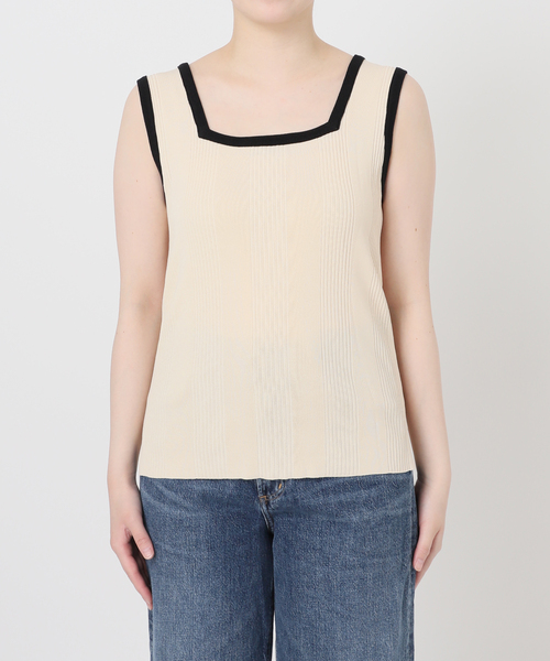 journal standard L'essage(ジャーナルスタンダードレサージュ)の「《接触冷感/手洗い可》クールタッチ2WAYニットタンクトップ(タンクトップ・レディース・ブラウン/ブラック/アイボリー・FREE)」の21枚目の写真