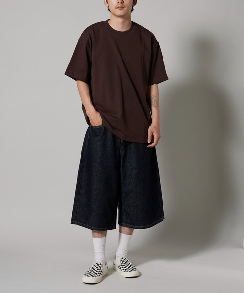 OK YESTERDAY（オッケーイエスタデイ）の「OK YESTERDAY / オーケー イエスタデイ ワイドデニムショーツ 秋 秋服 2026年秋冬（デニムパンツ・メンズ・ブルー・L/M）」の9枚目の写真