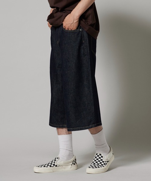 OK YESTERDAY（オッケーイエスタデイ）の「OK YESTERDAY / オーケー イエスタデイ ワイドデニムショーツ 秋 秋服 2026年秋冬（デニムパンツ・メンズ・ブルー・L/M）」の5枚目の写真