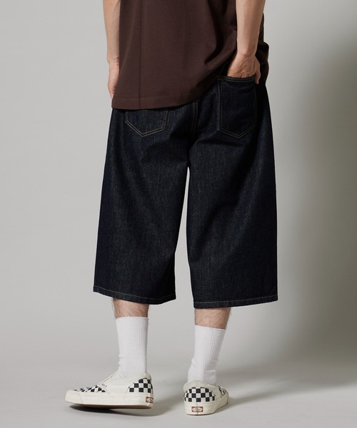 OK YESTERDAY（オッケーイエスタデイ）の「OK YESTERDAY / オーケー イエスタデイ ワイドデニムショーツ 秋 秋服 2026年秋冬（デニムパンツ・メンズ・ブルー・L/M）」の8枚目の写真