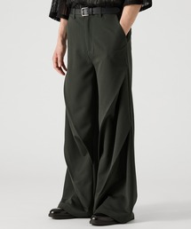 CLEL】Herringbone Prime TR Stripe 2Tuck Slacks / ヘリンボーン