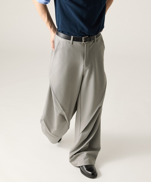CLEL（クレイル）の「【CLEL】Prime TR 3D Tuck Slacks / プライムTR 3Dタックスラックス（スラックス・メンズ・ブラック/チャコールグレー/グレー系・S/L/XS/M）」の20枚目の写真