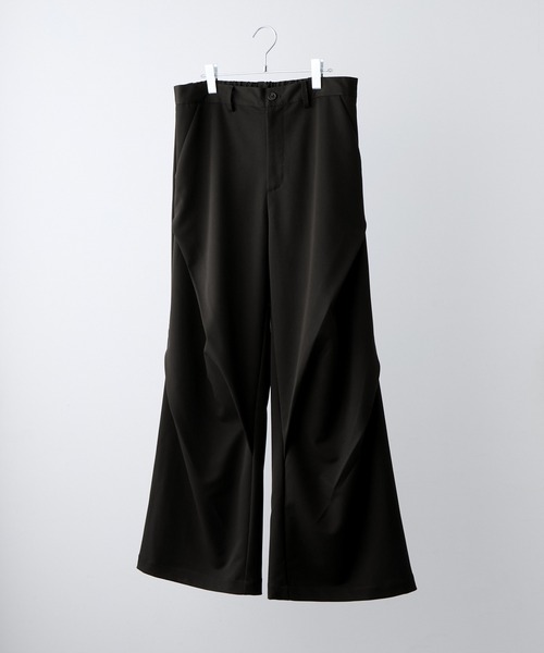 CLEL（クレイル）の「【CLEL】Prime TR 3D Tuck Slacks / プライムTR 3Dタックスラックス（スラックス・メンズ・ブラック/チャコールグレー/グレー系・S/L/XS/M）」の5枚目の写真