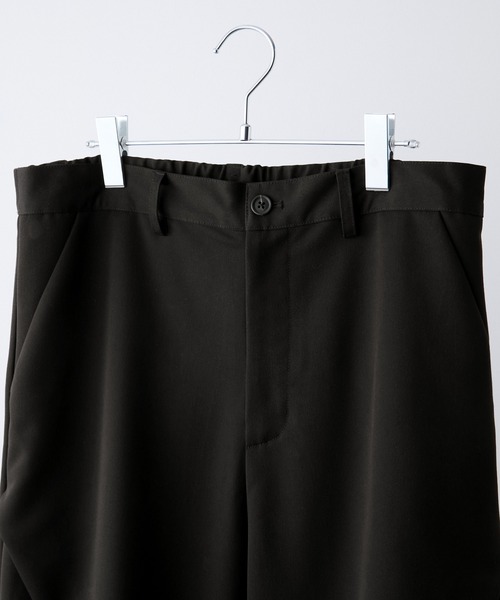 CLEL（クレイル）の「【CLEL】Prime TR 3D Tuck Slacks / プライムTR 3Dタックスラックス（スラックス・メンズ・ブラック/チャコールグレー/グレー系・S/L/XS/M）」の8枚目の写真