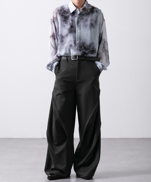 CLEL（クレイル）の「【CLEL】Prime TR 3D Tuck Slacks / プライムTR 3Dタックスラックス（スラックス・メンズ・ブラック/チャコールグレー/グレー系・S/L/XS/M）」の15枚目の写真